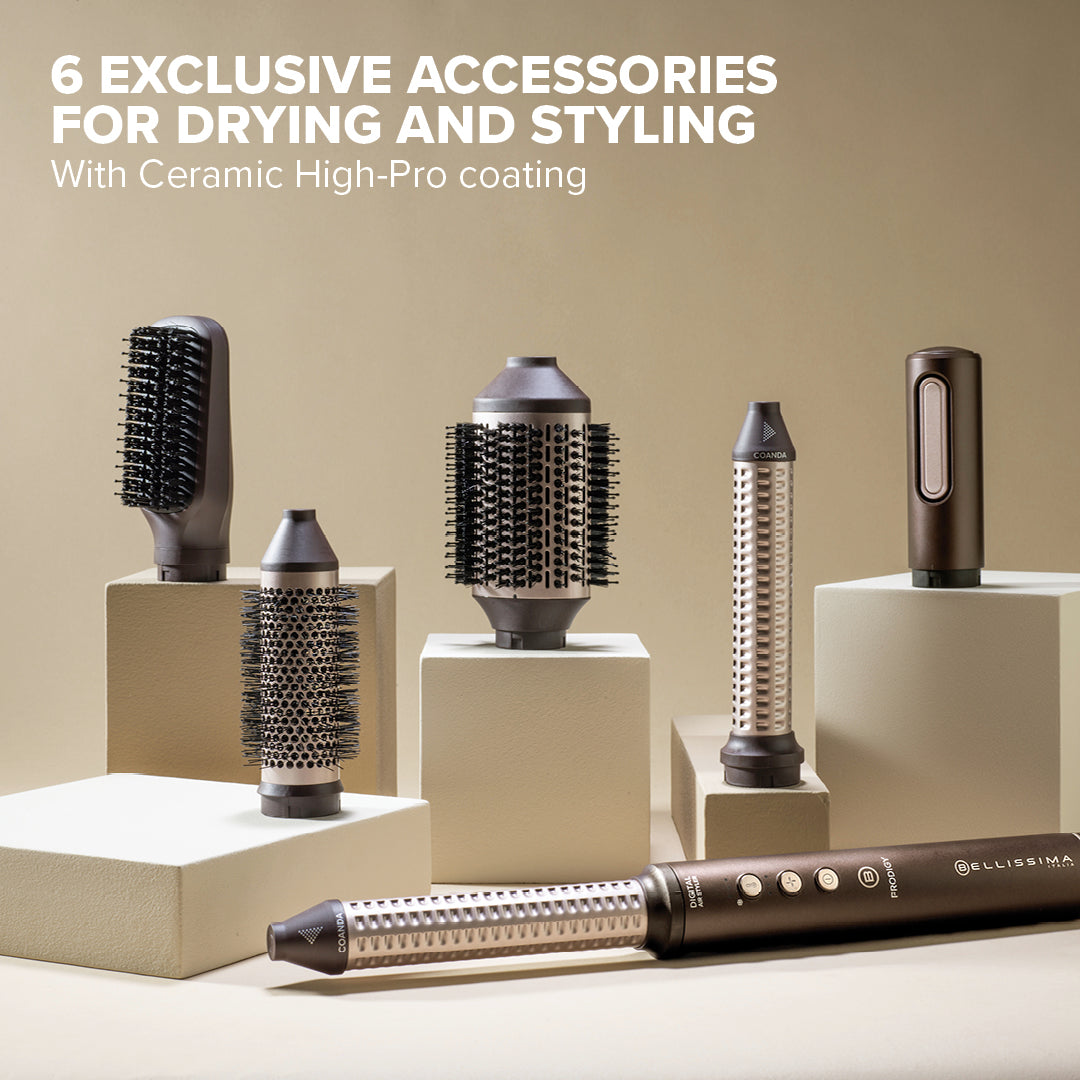 Prodigy Ion Ceramic Digital Pro Air Styler set of hair styling tools with ceramic high-pro coating